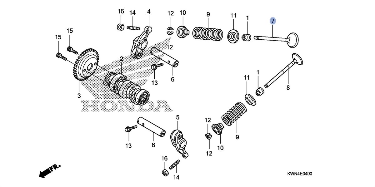 Honda OEM part 14711-KWN-900
