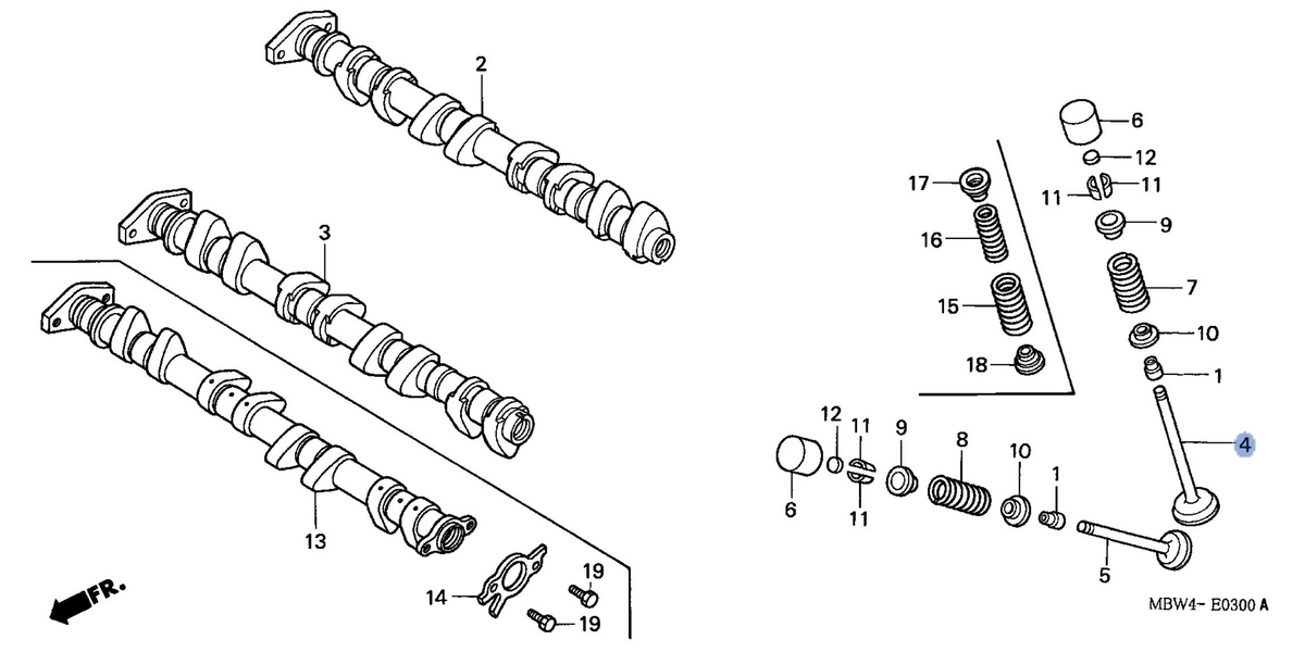 Honda OEM part 14711-MBW-000