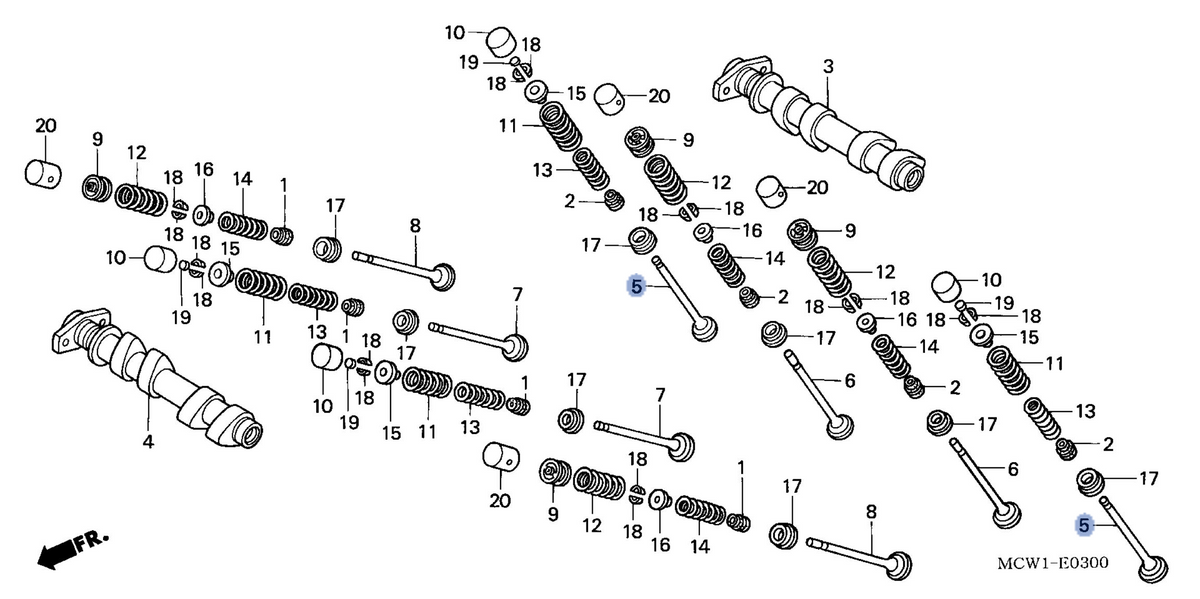 Honda OEM part 14711-MCW-000
