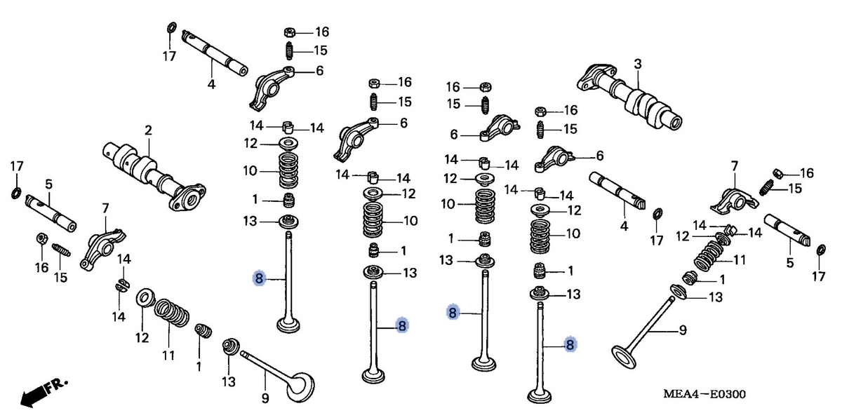 Honda OEM part 14711-MEA-670