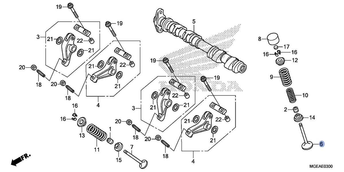 Honda OEM part 14711-MGE-000