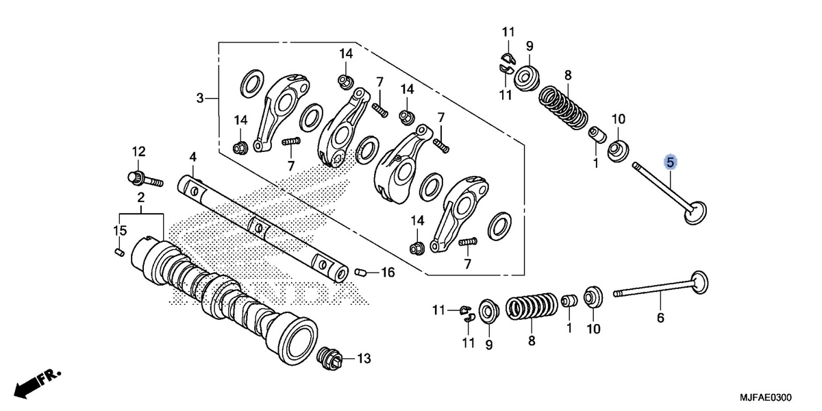 Honda OEM part 14711-MGS-D30