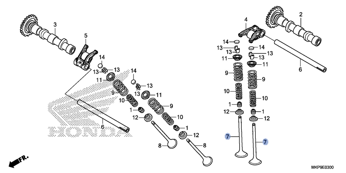 Honda OEM part 14711-MGZ-J00