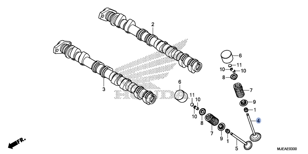 Honda OEM part 14711-MJE-D00