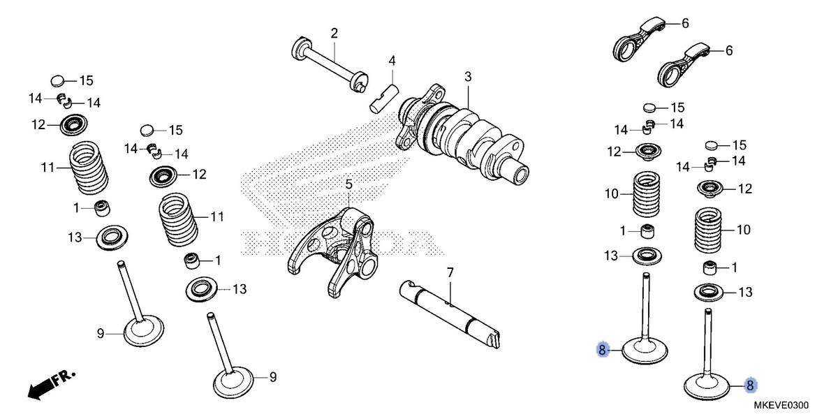 Honda OEM part 14711-MKE-B50