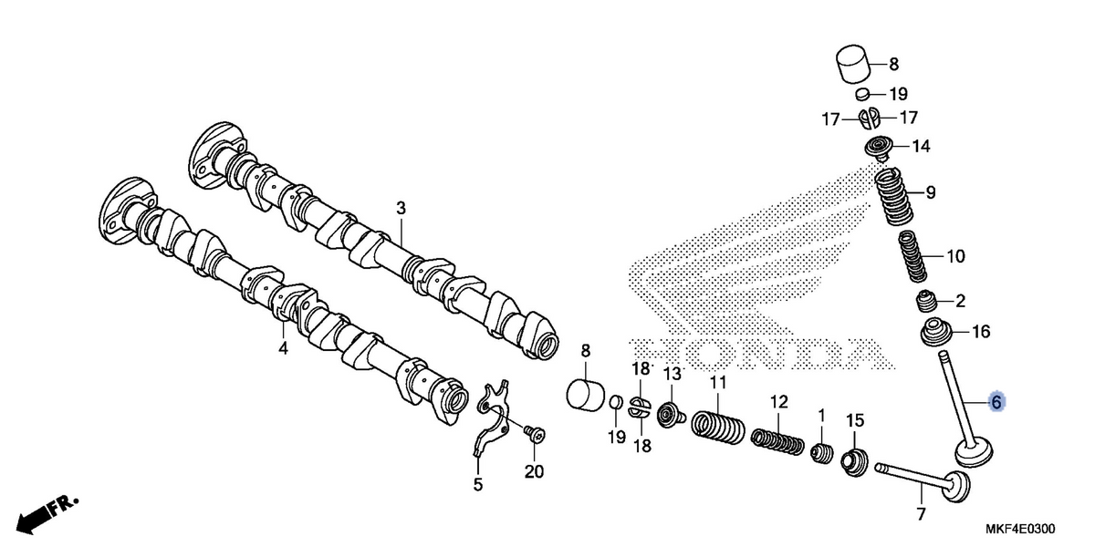 Honda OEM part 14711-MKF-D70