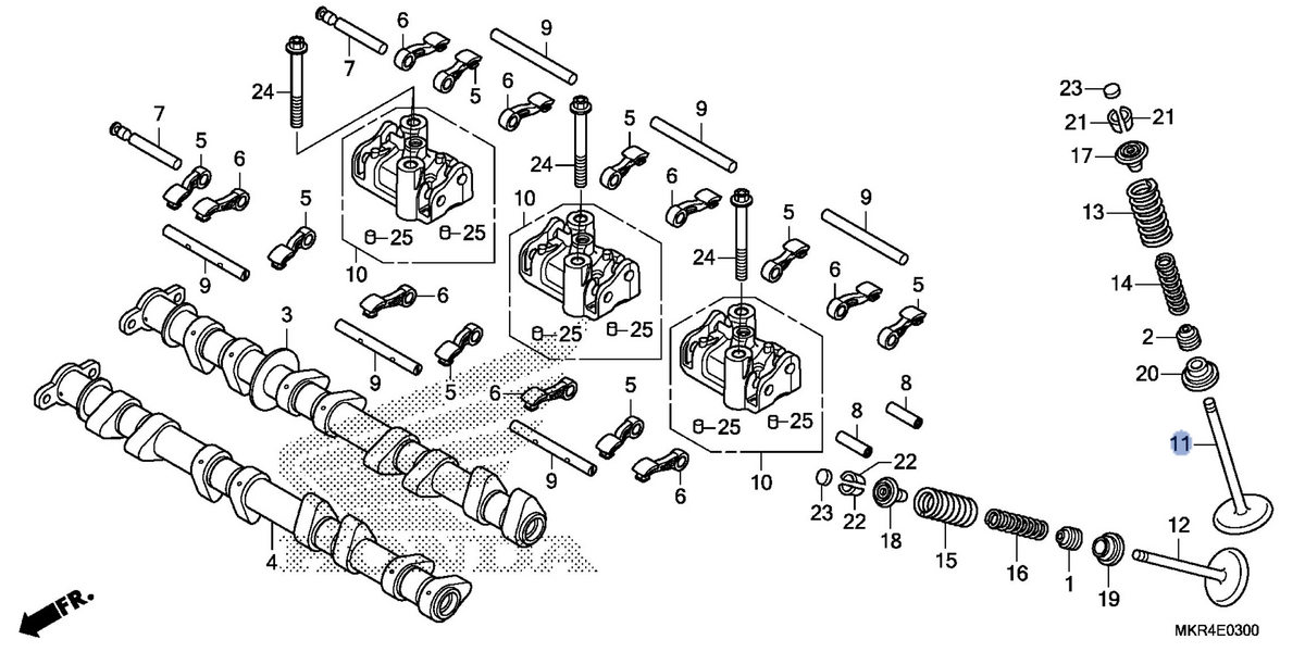 Honda OEM part 14711-MKR-D10