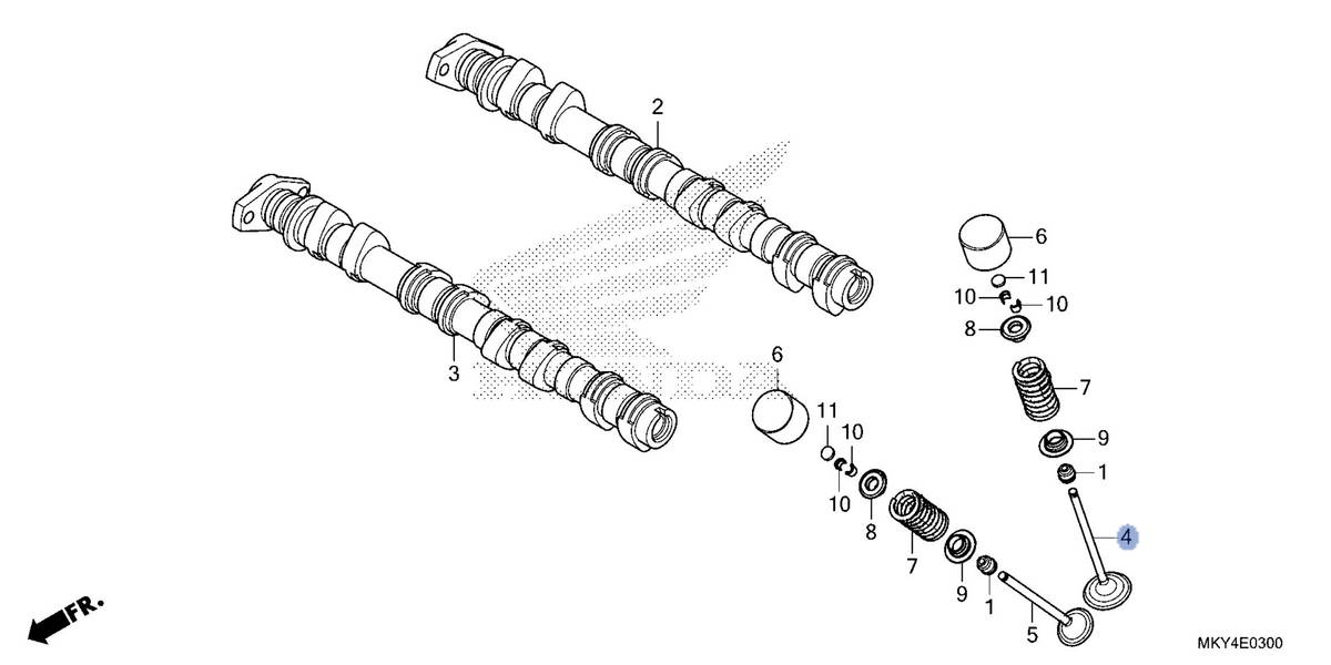 Honda OEM part 14711-MKY-D10