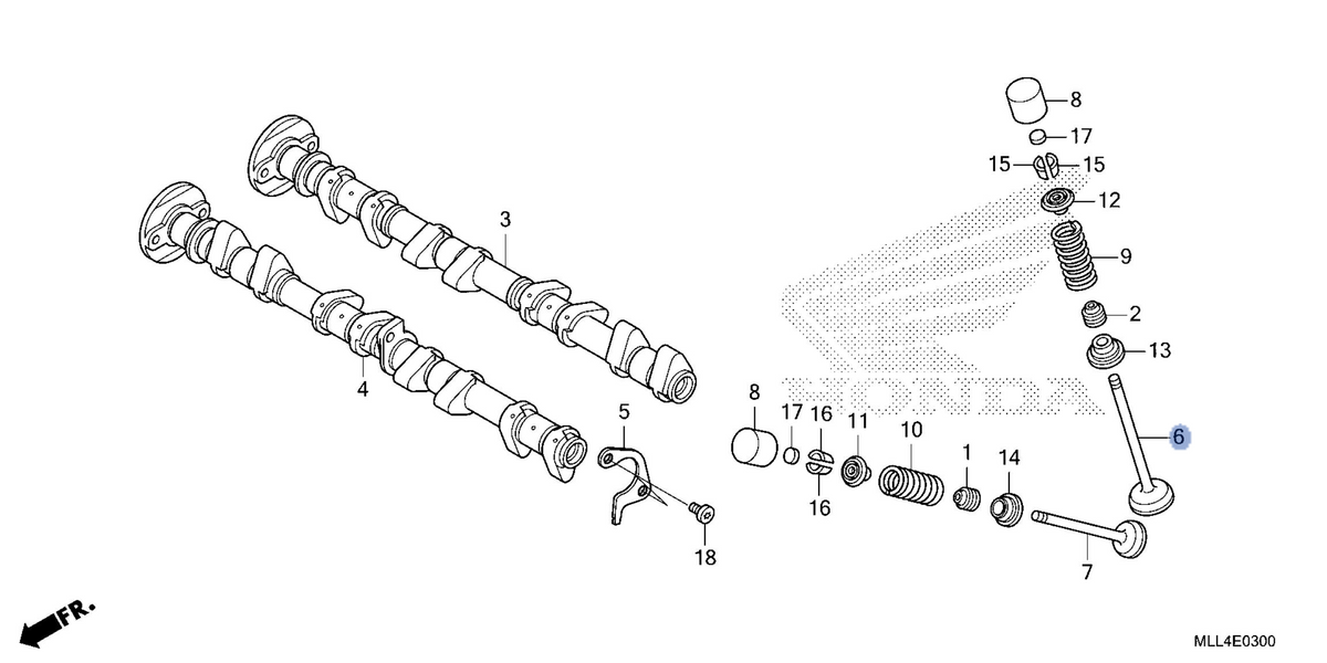 Honda OEM part 14711-MLL-D00