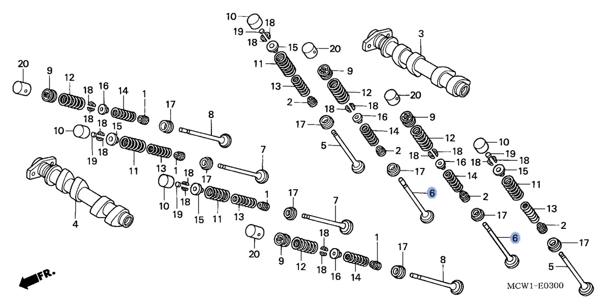 Honda OEM part 14712-MCW-000