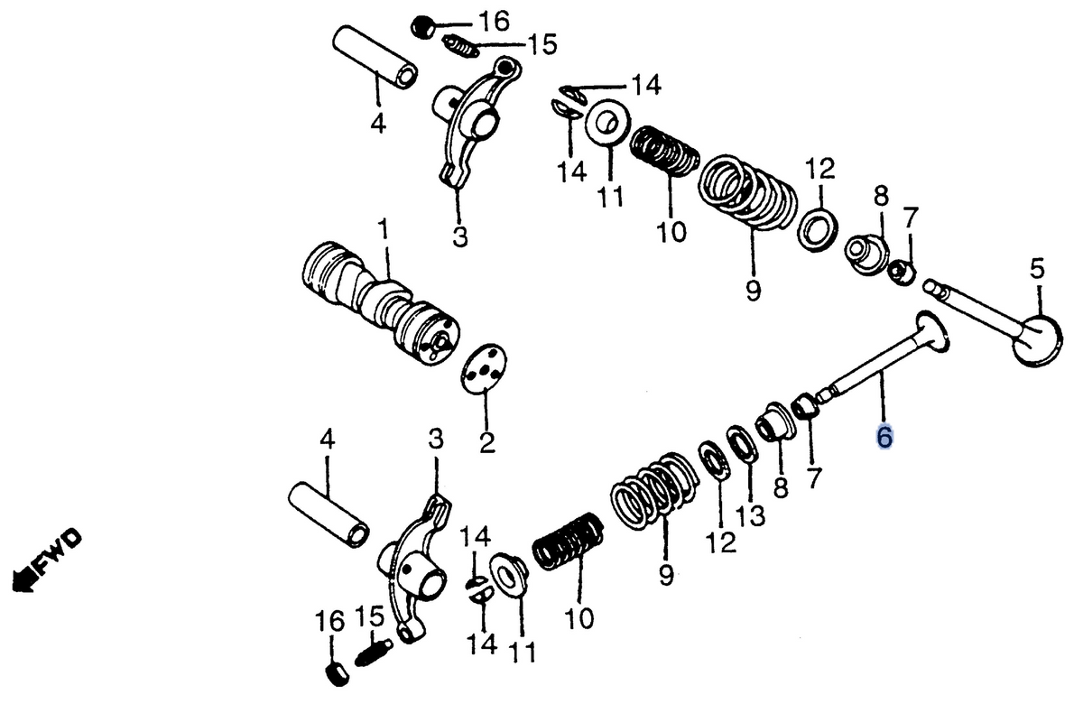 Honda OEM part 14721-087-710