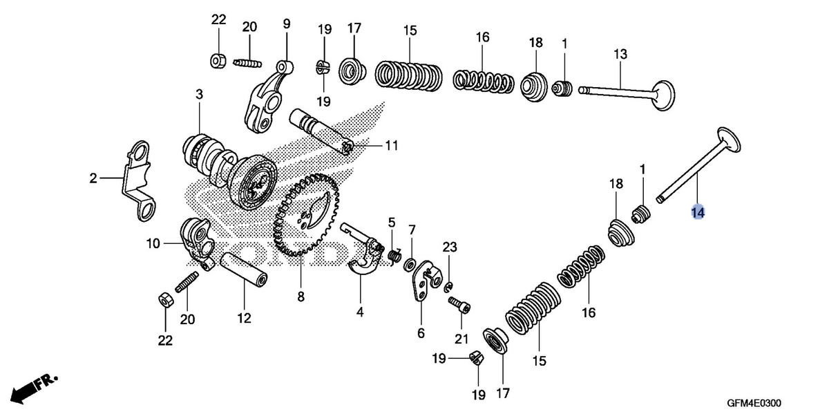 Honda OEM part 14721-GFM-901