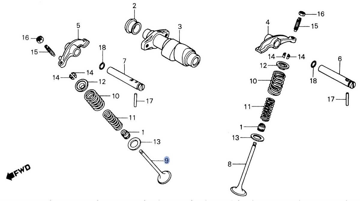 Honda OEM part 14721-HA0-003