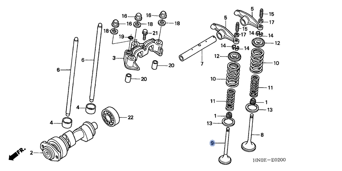Honda OEM part 14721-HN0-670