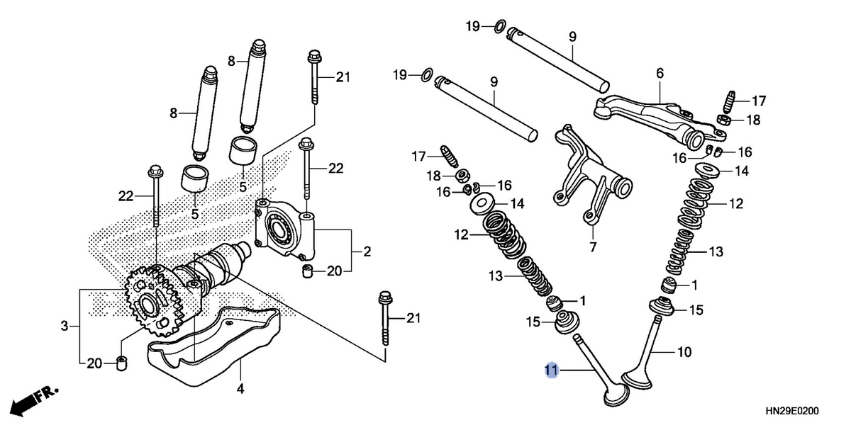 Honda OEM part 14721-HN2-000