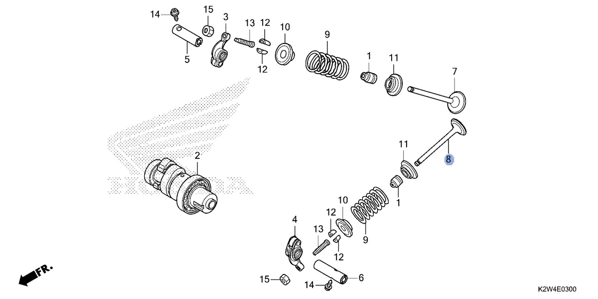 Honda OEM part 14721-K26-G00