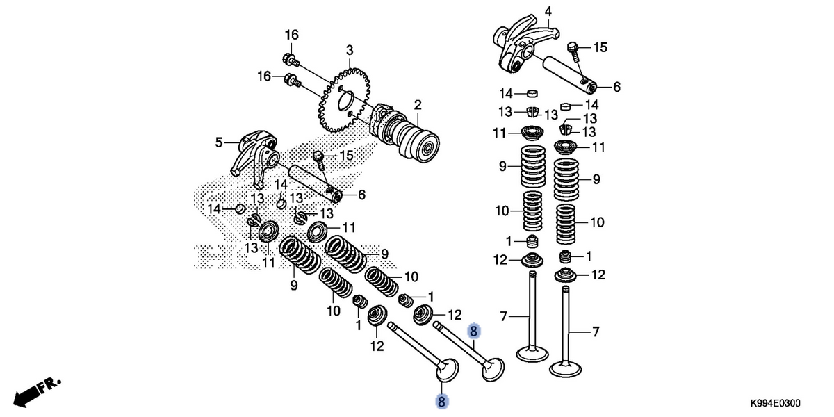 Honda OEM part 14721-K31-900