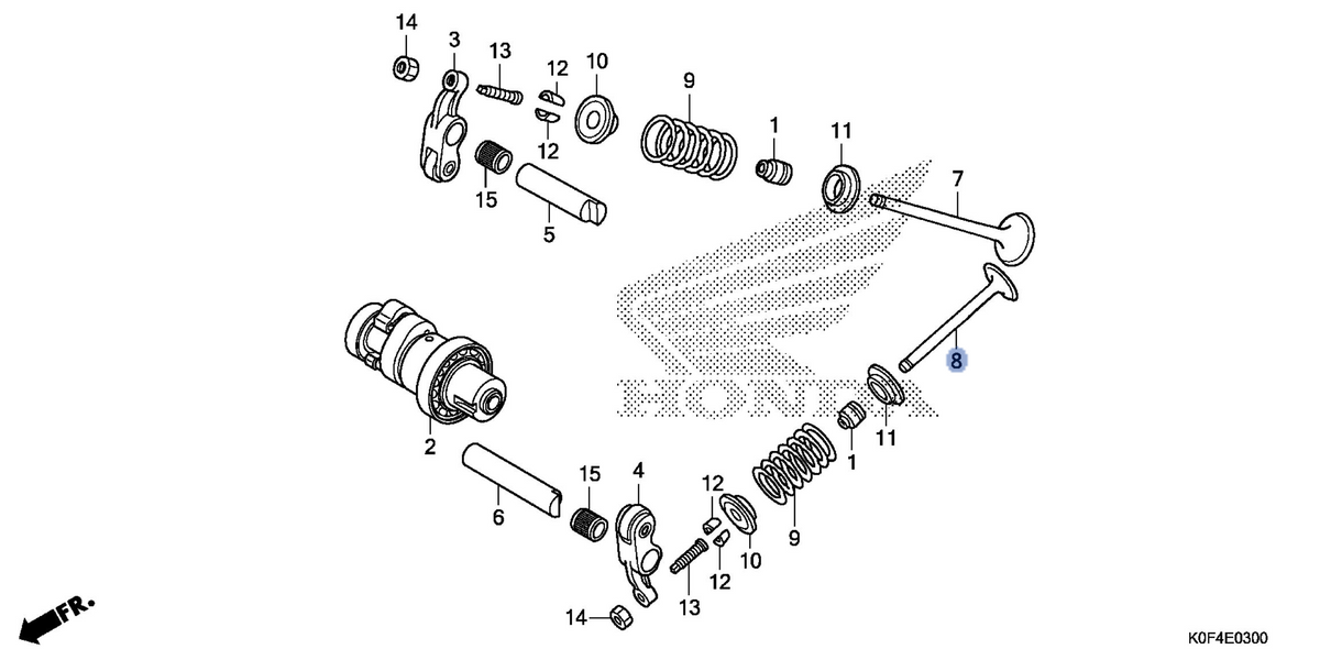 Honda OEM part 14721-K73-T30