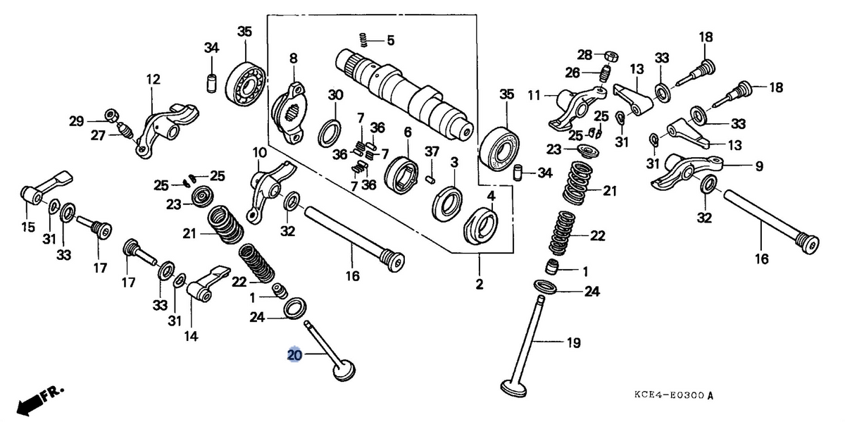 Honda OEM part 14721-KCZ-000