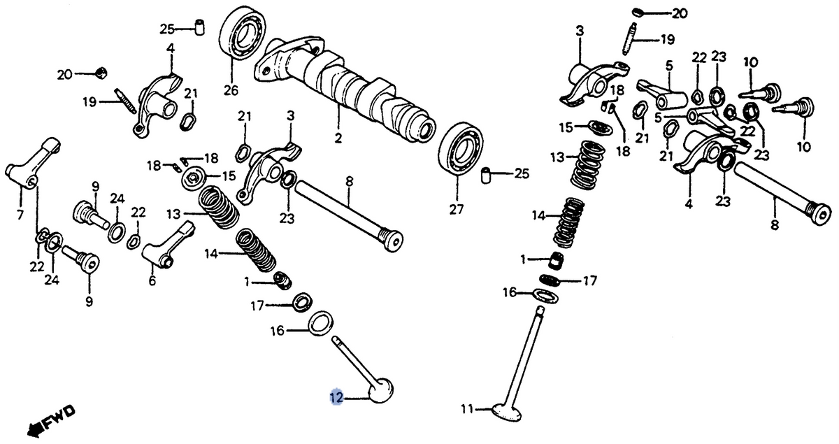 Honda OEM part 14721-KF0-000