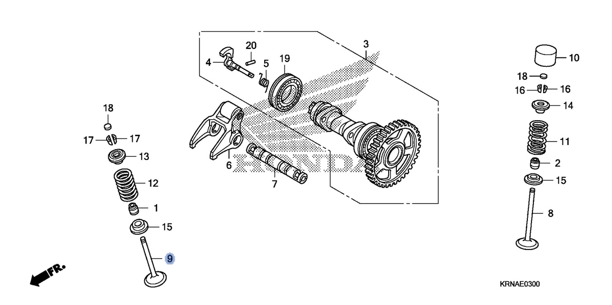 Honda OEM part 14721-KRN-A40