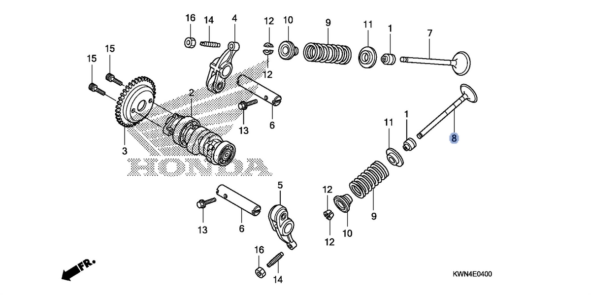 Honda OEM part 14721-KWN-900