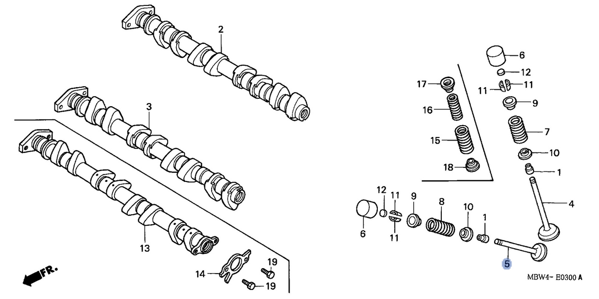 Honda OEM part 14721-MBW-000