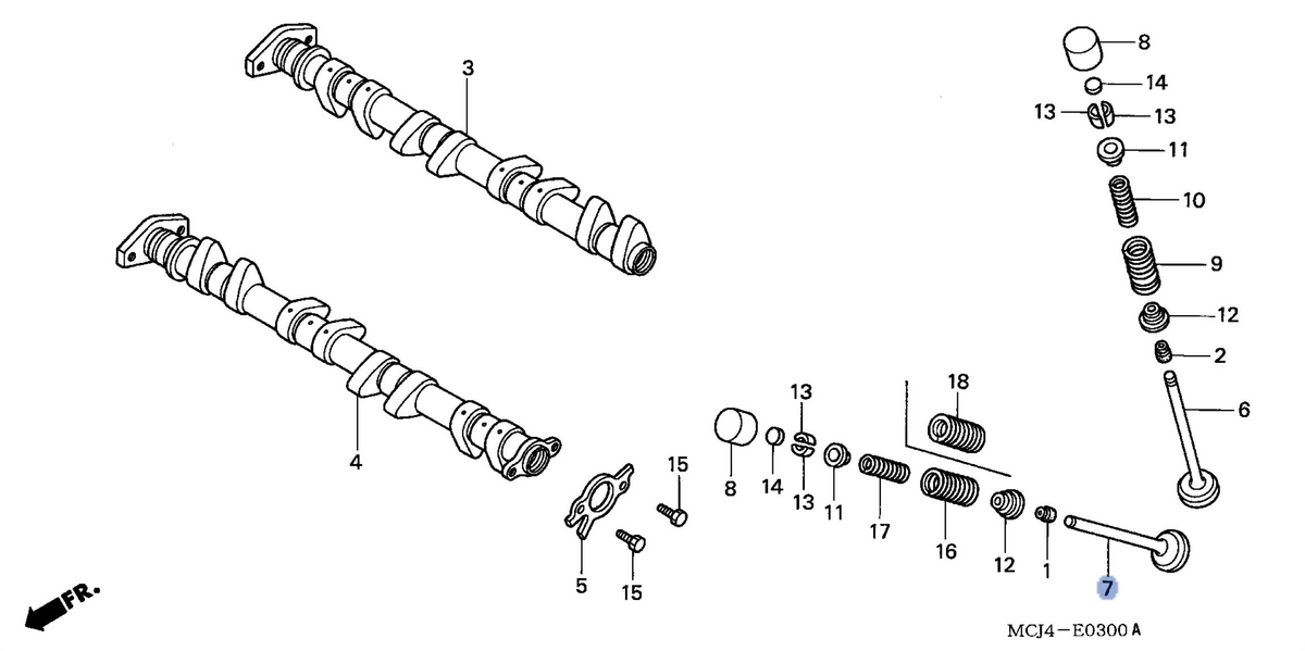 Honda OEM part 14721-MCJ-000