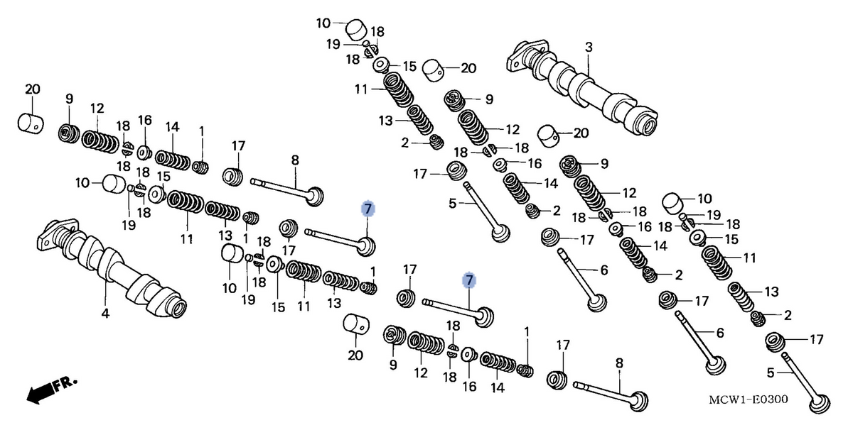 Honda OEM part 14721-MCW-000