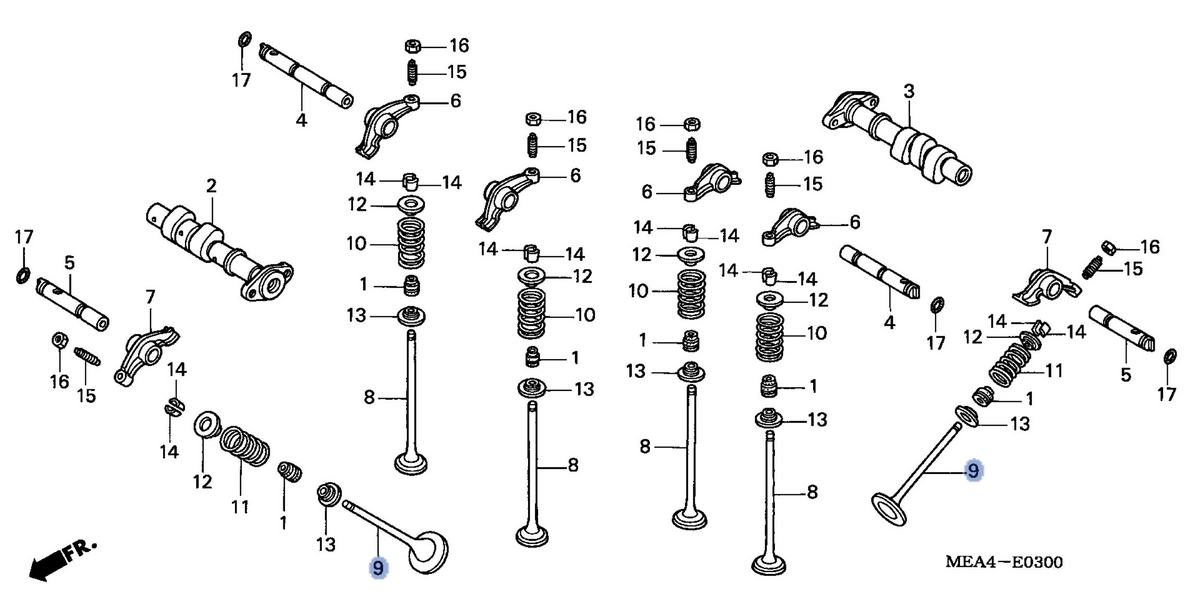 Honda OEM part 14721-MEA-670