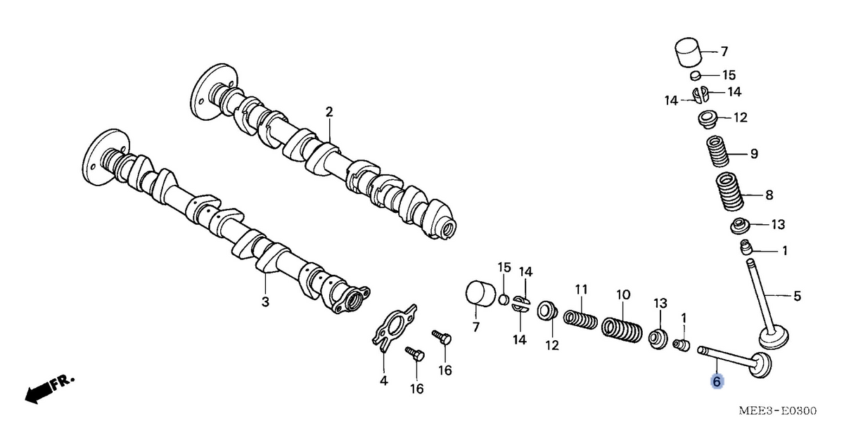 Honda OEM part 14721-MEE-000