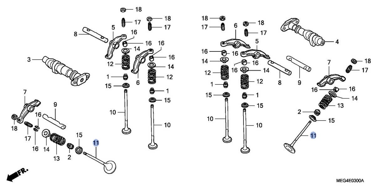 Honda OEM part 14721-MEG-000