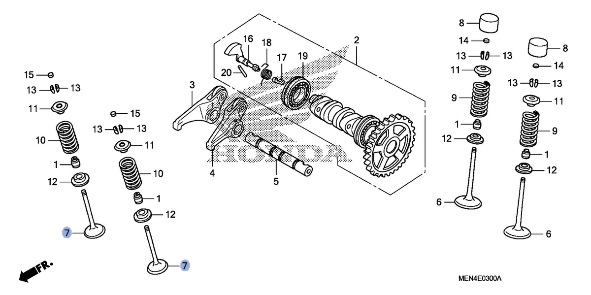 Honda OEM part 14721-MEN-A30