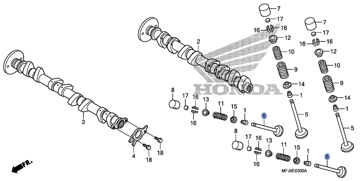 Honda OEM part 14721-MFJ-D00