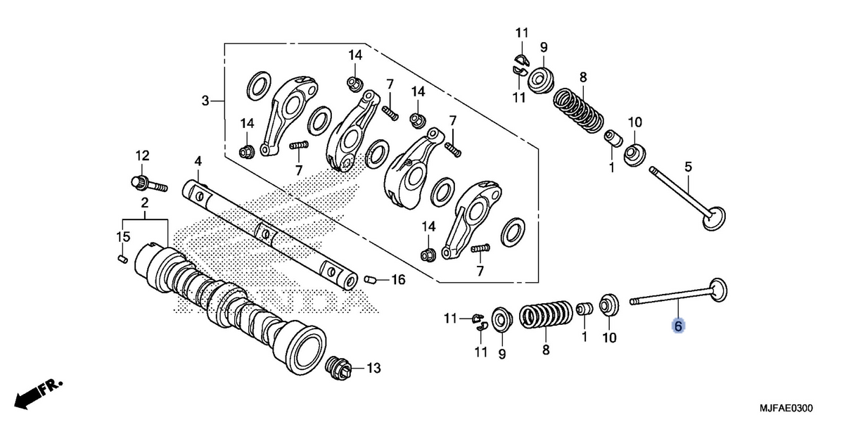 Honda OEM part 14721-MGS-D30