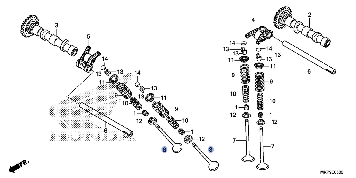 Honda OEM part 14721-MGZ-J00