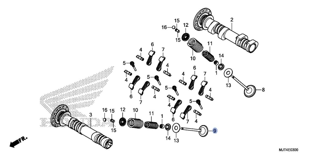 Honda OEM part 14721-MJT-E00