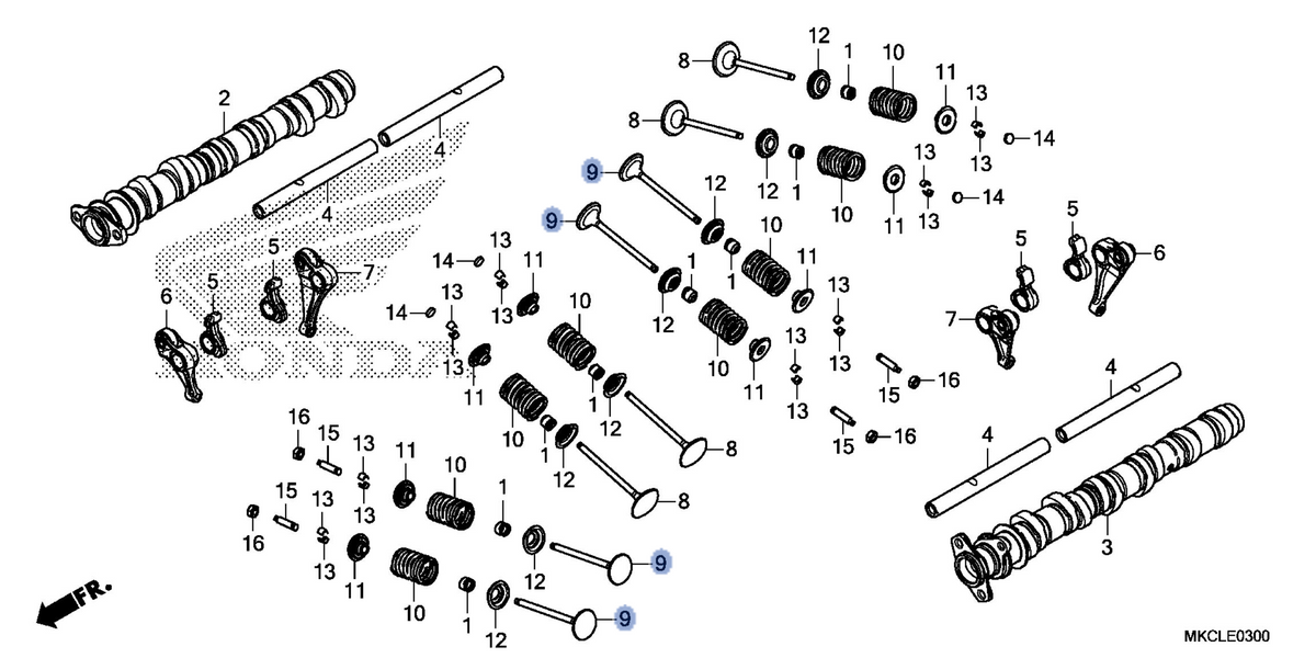 Honda OEM part 14721-MKC-A00