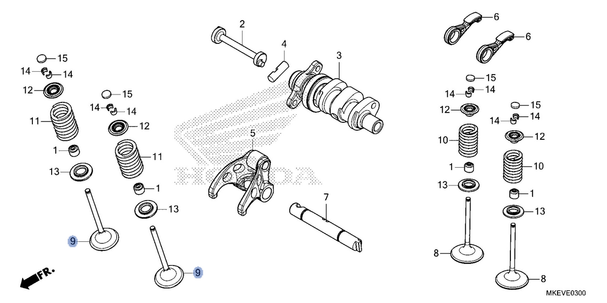 Honda OEM part 14721-MKE-B50