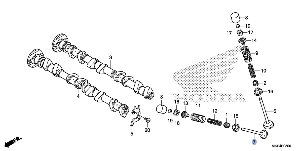 Honda OEM part 14721-MKF-D70