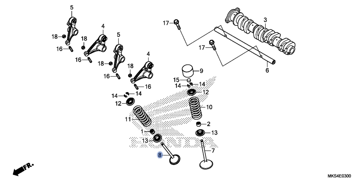 Honda OEM part 14721-MKS-E00