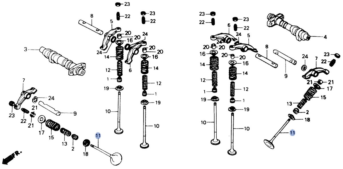 Honda OEM part 14721-MR1-000
