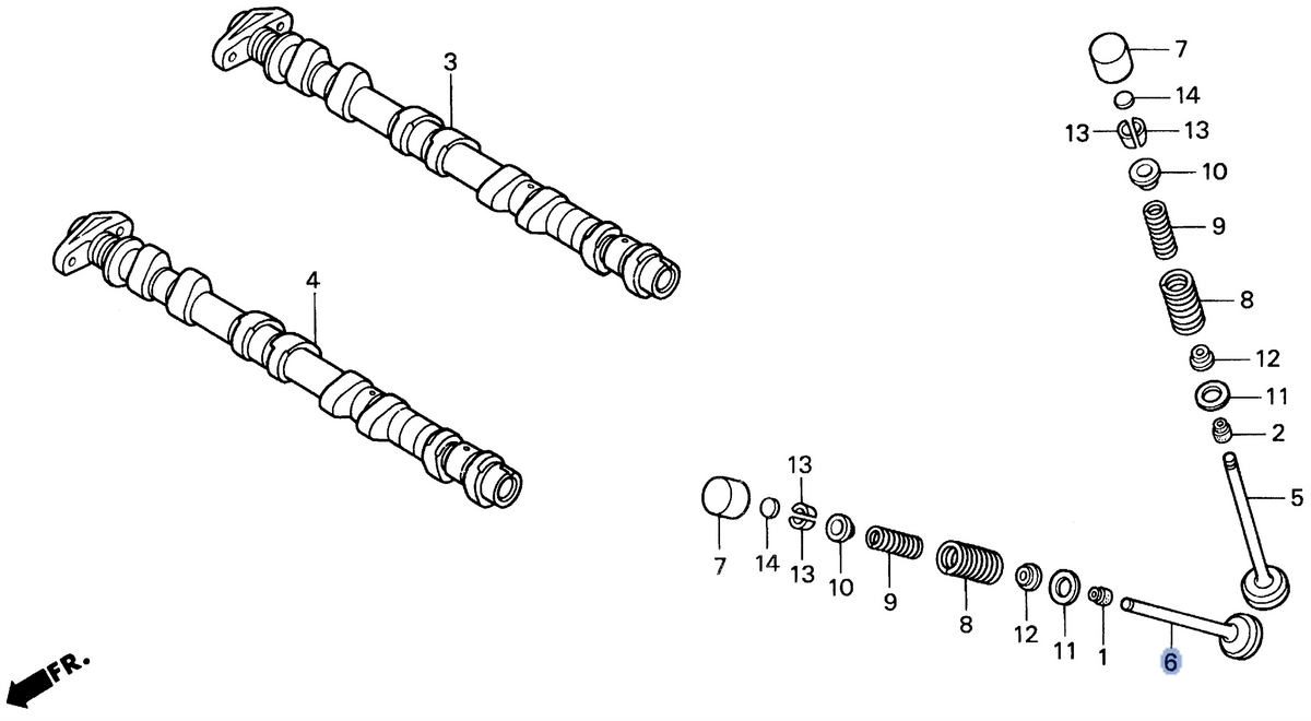 Honda OEM part 14721-MW0-000
