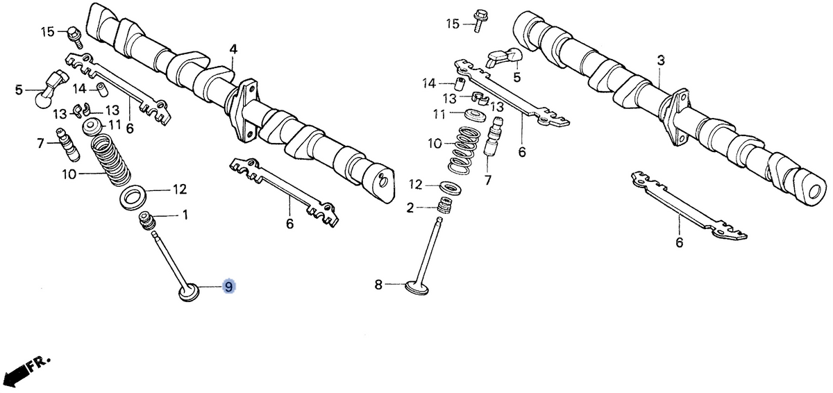 Honda OEM part 14721-MW3-670