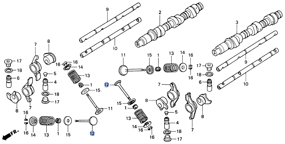 Honda OEM part 14721-MZ3-000