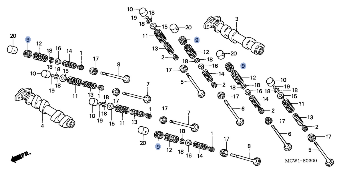 Honda OEM part 14730-MCW-000
