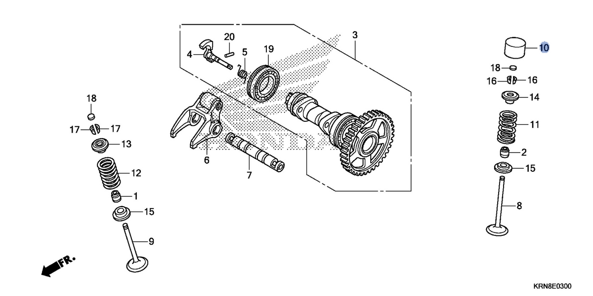Honda OEM part 14731-KRN-B10