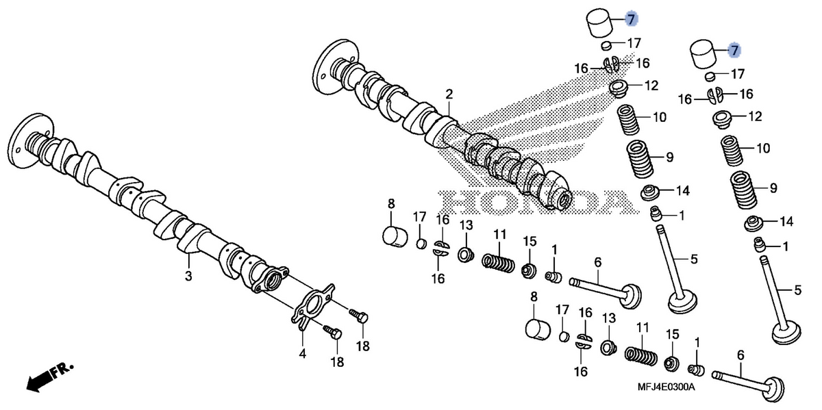 Honda OEM part 14731-MFJ-A40