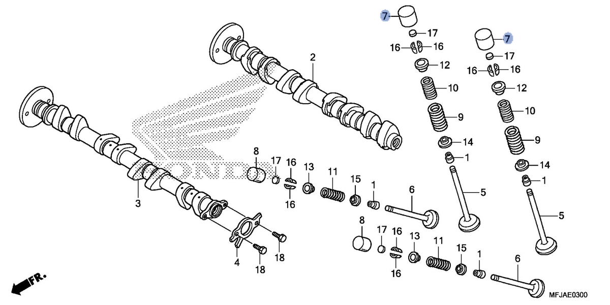 Honda OEM part 14731-MFL-D21