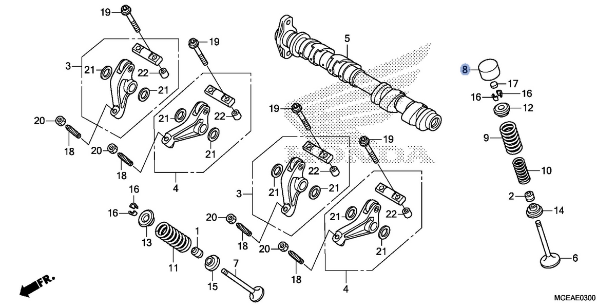 Honda OEM part 14731-MGE-010